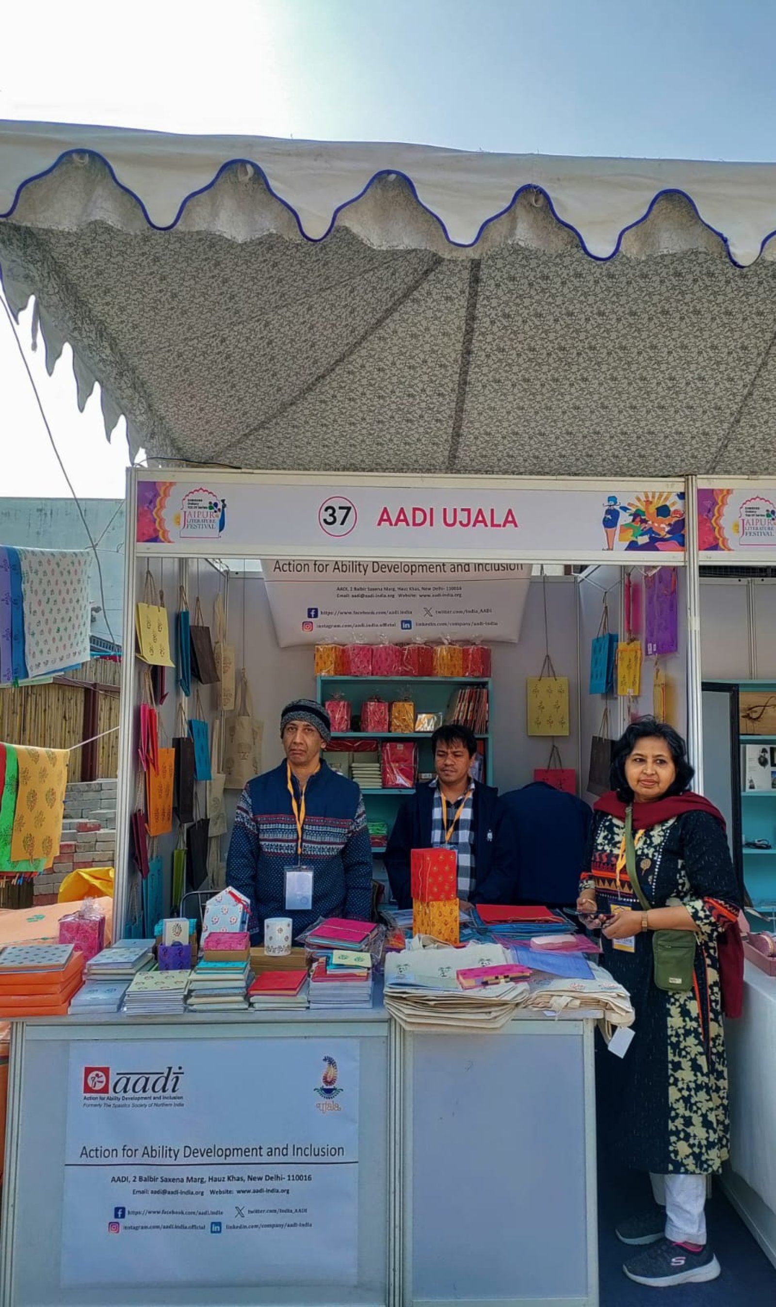 HANDMADE PRODUCTS BY DIFFERENTLY ABLED PEOPLE DRAW CROWDS AT JLF